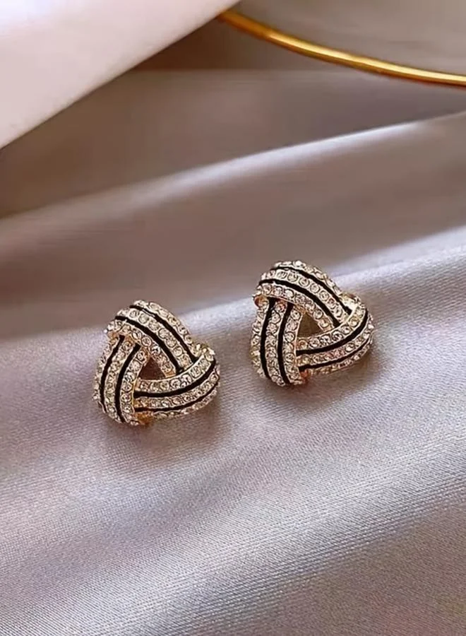 Take Two Geometric Rhinestone Earrings